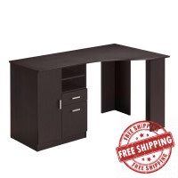 Techni Mobili RTA-8408-ES Classic Office Desk with Storage, Espresso